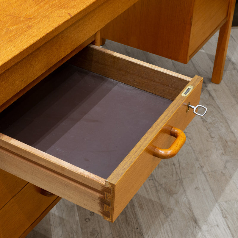 Mid-century Danish Domino Mobler Teak Desk c.1960-1970