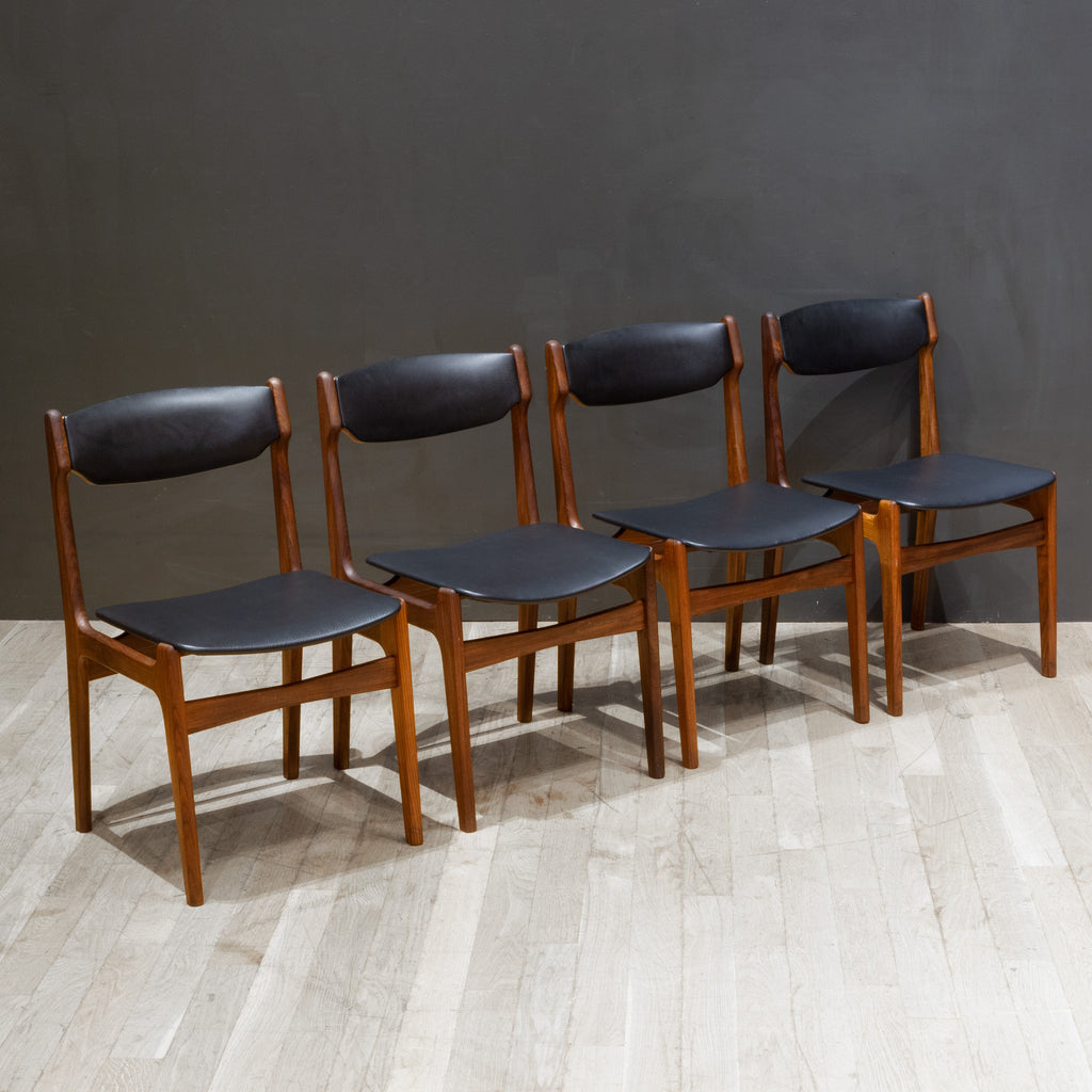 Mid century Reupholsted Teak Dining Chairs c.1960 S16 Home