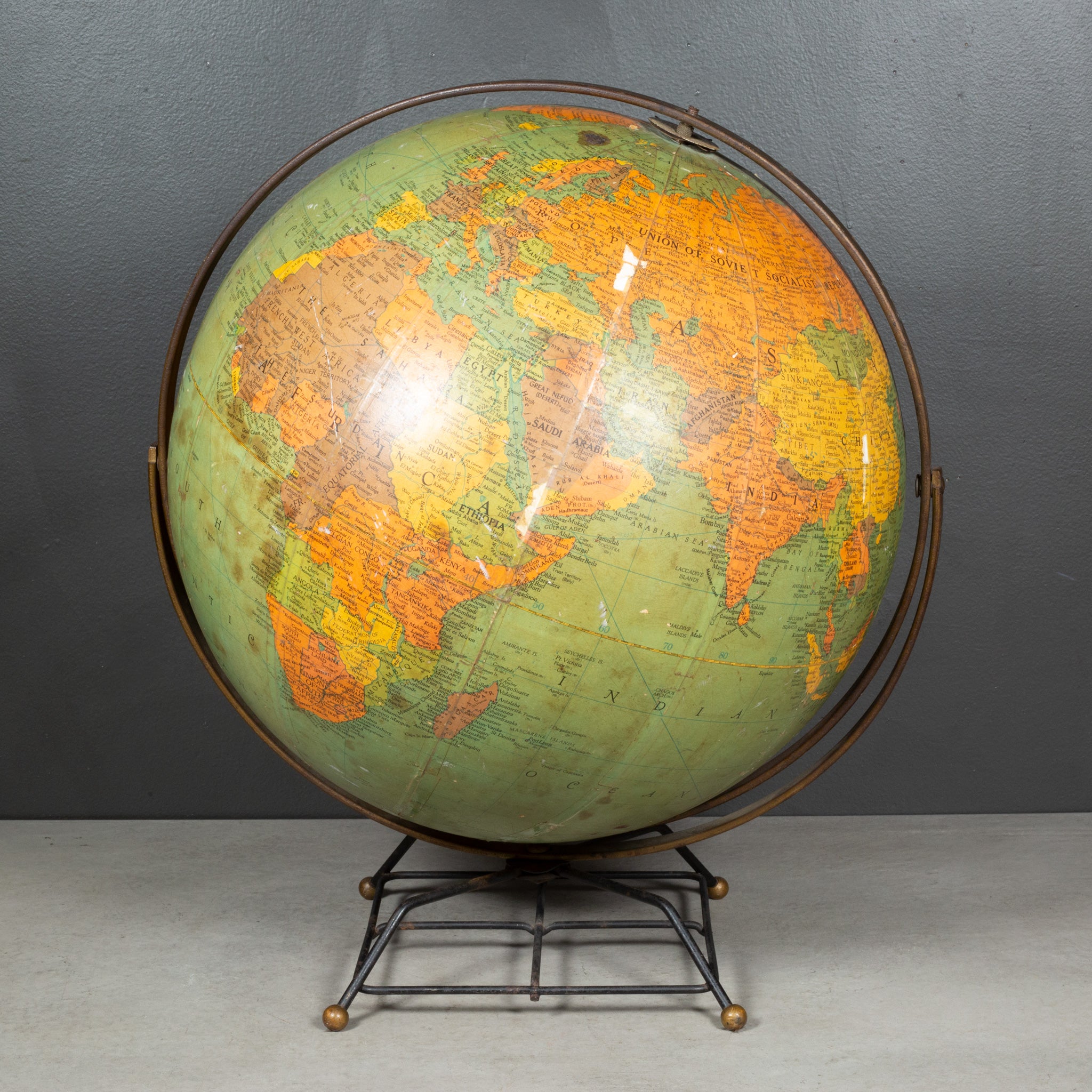 Repugle Mid-century Replogle World Globe c.1950 | S16 Home