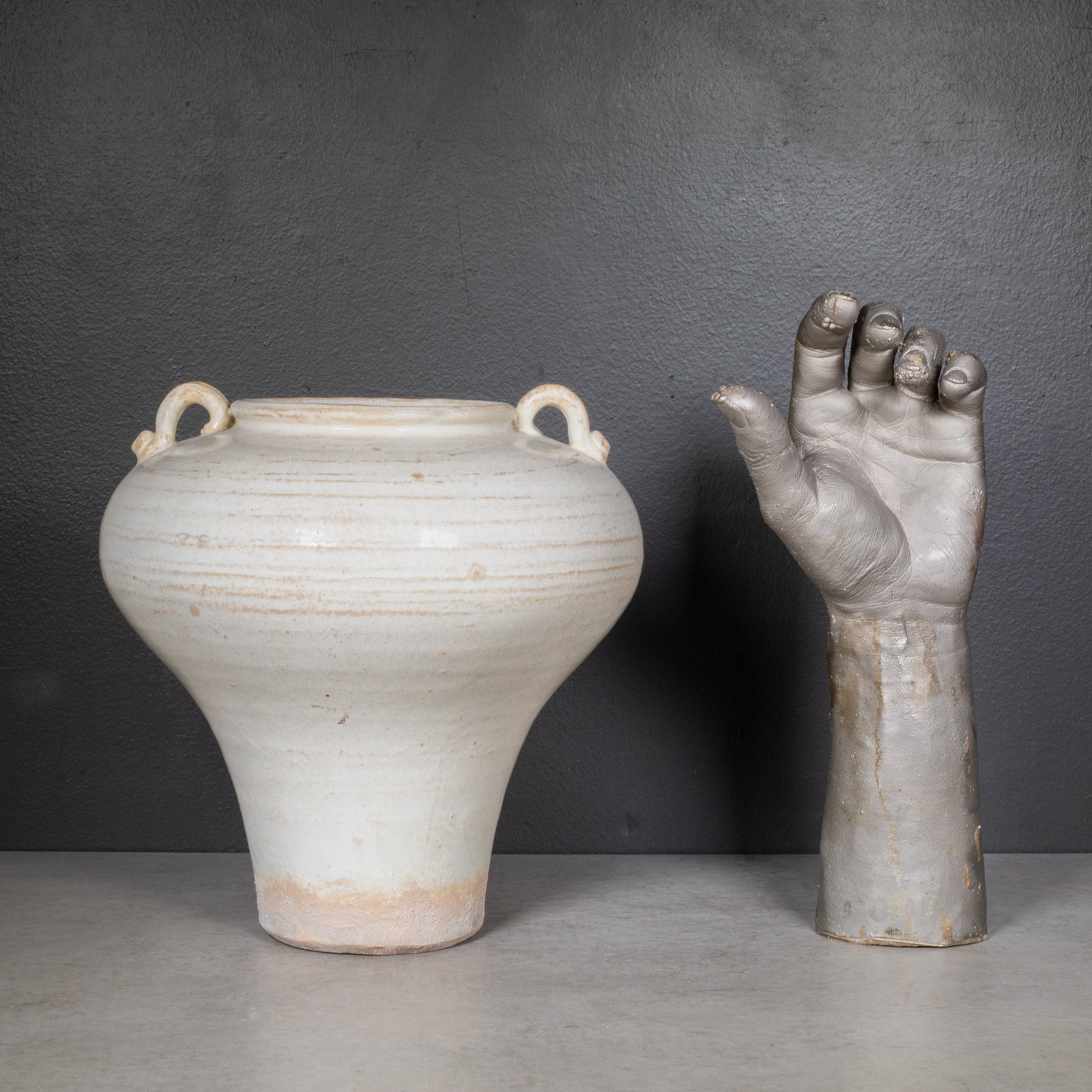 White Ceramic Milk Pottery with Handles | S16 Home