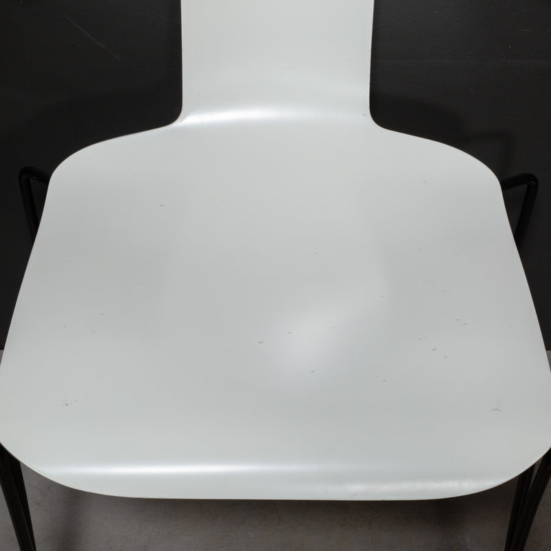 Donghia Ivory Anziano Stackable Dining Chairs by John Hutton