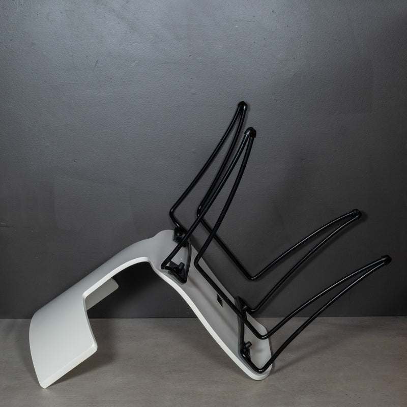 Donghia Ivory Anziano Stackable Dining Chairs by John Hutton