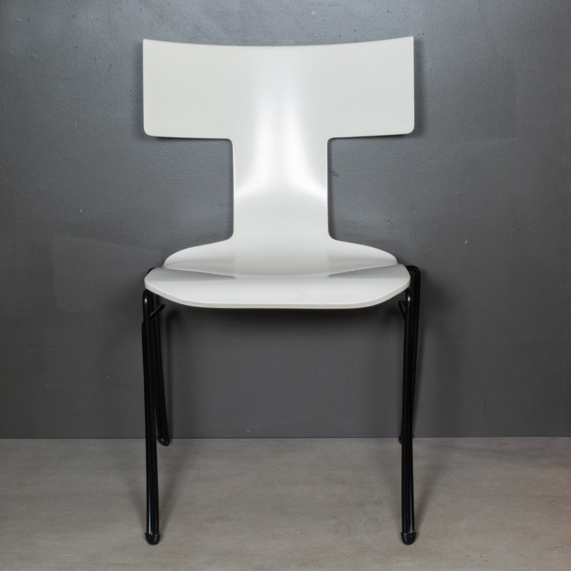 Donghia Ivory Anziano Stackable Dining Chairs by John Hutton