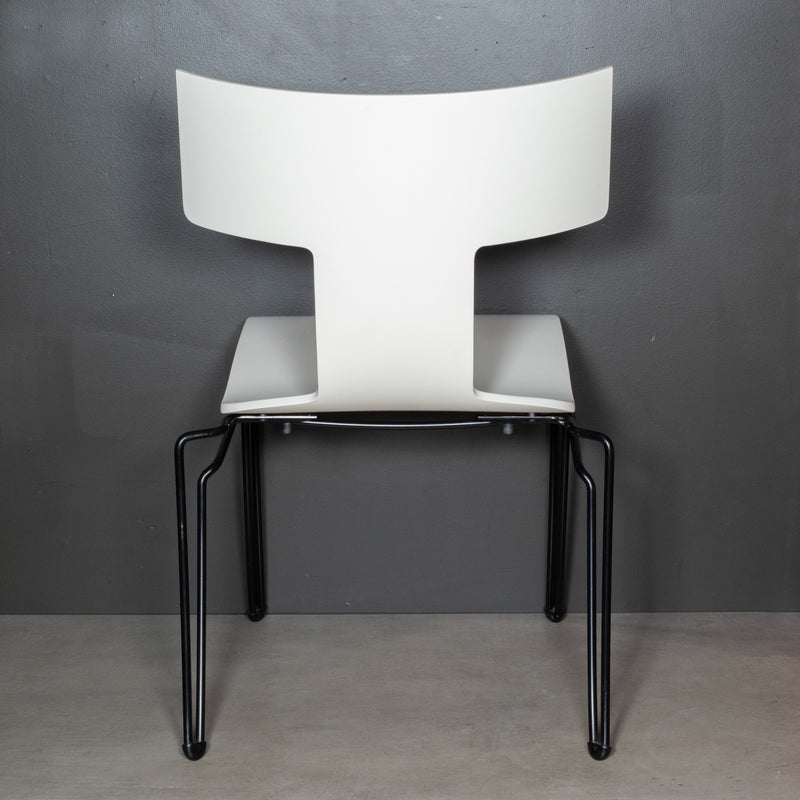 Donghia Ivory Anziano Stackable Dining Chairs by John Hutton