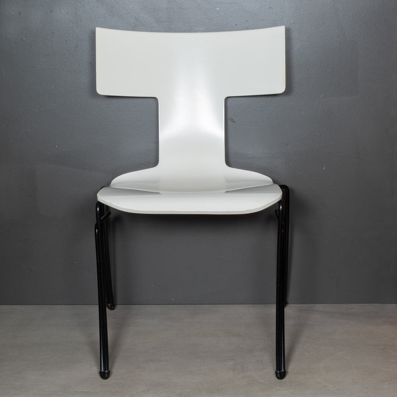 Donghia Ivory Anziano Stackable Dining Chairs by John Hutton