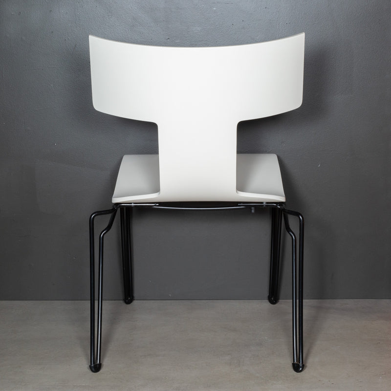 Donghia Ivory Anziano Stackable Dining Chairs by John Hutton