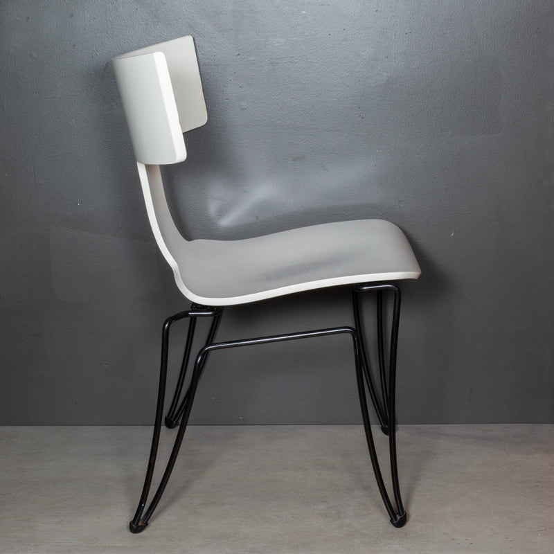 Donghia Ivory Anziano Stackable Dining Chairs by John Hutton