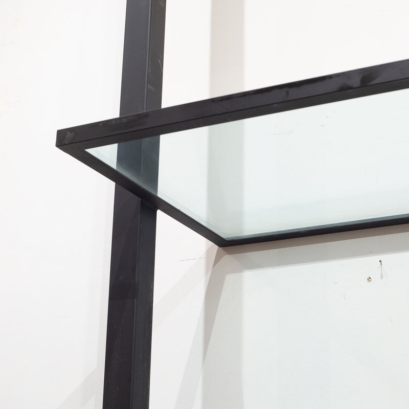 Large Custom Floating Steel and Glass Shelf c.2014