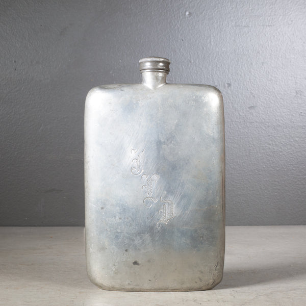 19th c. Sterling Silver Abercrombie & Fitch Flask c.1890-1900