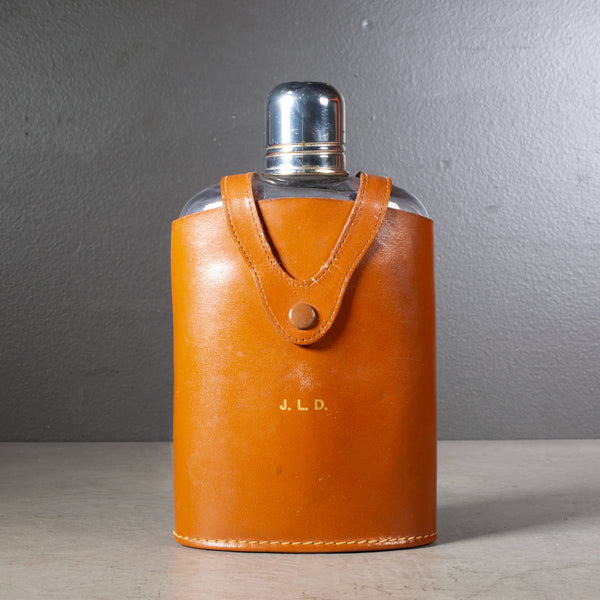 Mid-century Herz Germany Glass Flask c.1960