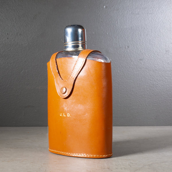 Mid-century Herz Germany Glass Flask c.1960