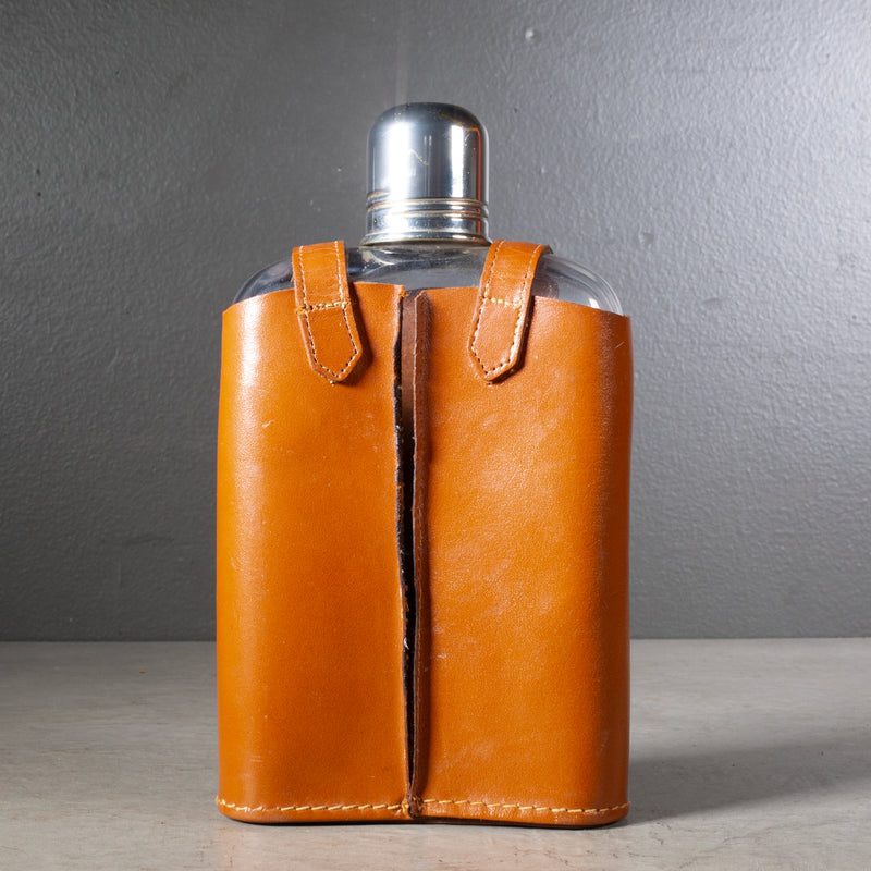 Mid-century Herz Germany Glass Flask c.1960