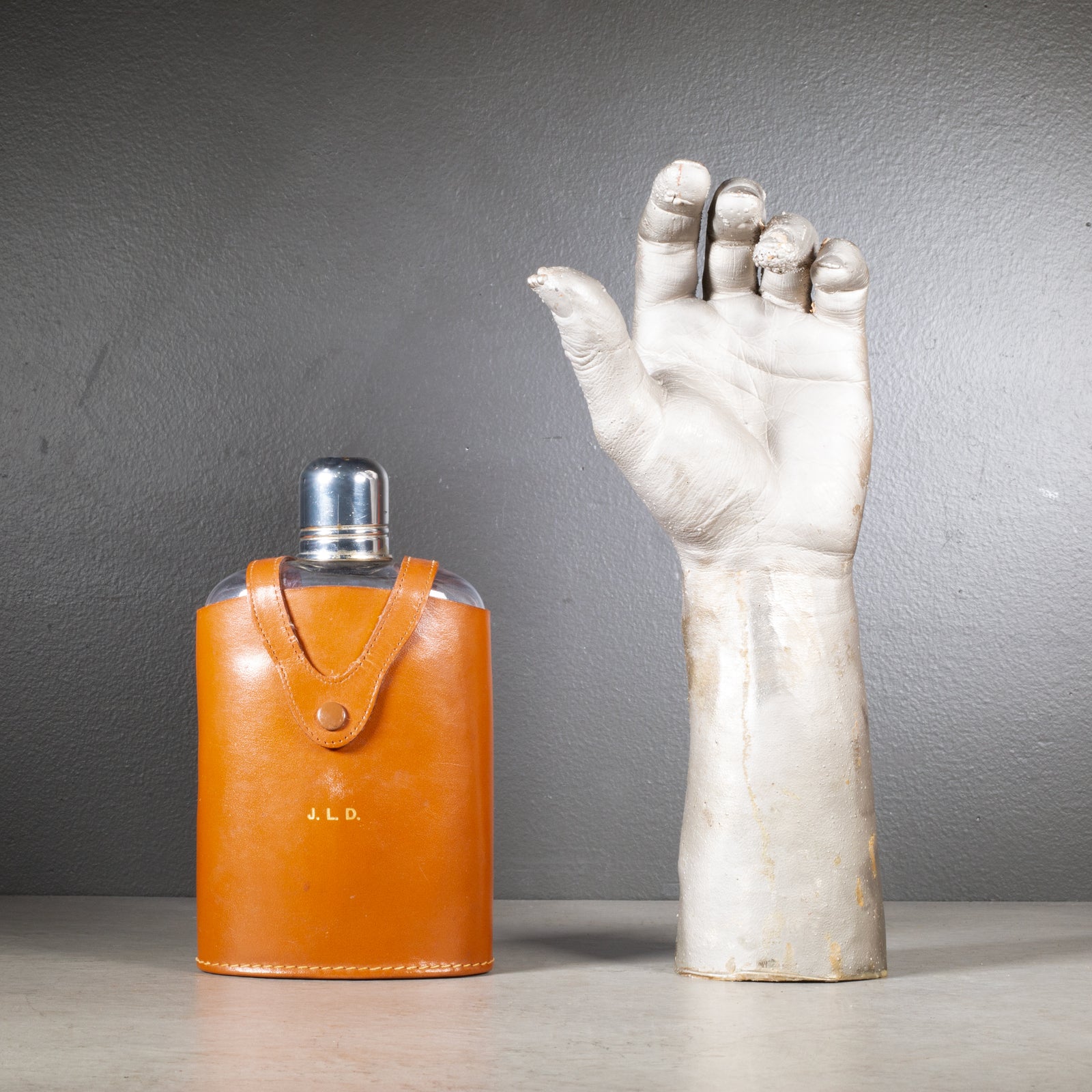 Mid-century Herz Germany Glass Flask c.1960 | S16 Home