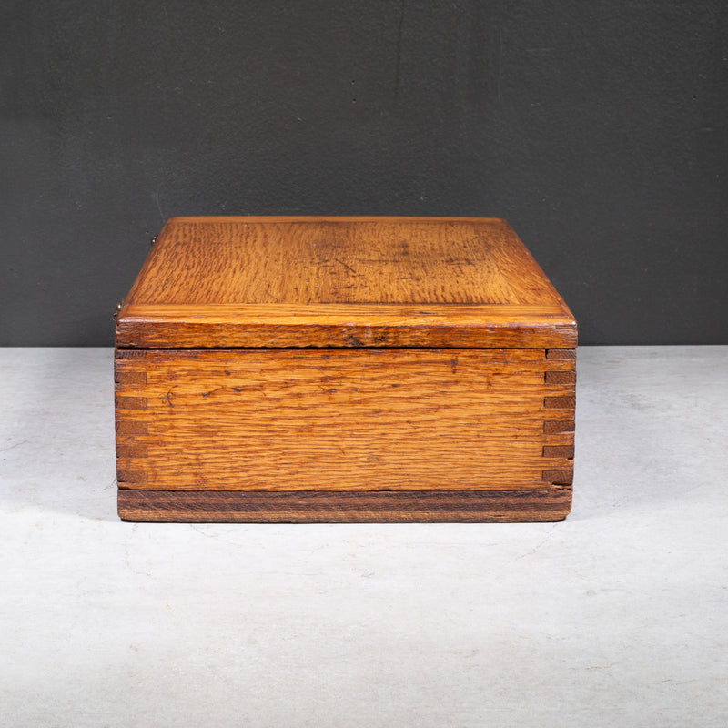 Solid Oak Factory Tool Box c.1920 | S16 Home
