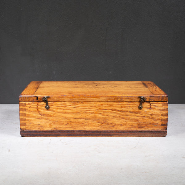 Solid Oak Factory Tool Box c.1920 | S16 Home