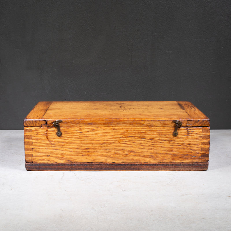 Solid Oak Factory Tool Box c.1920 | S16 Home