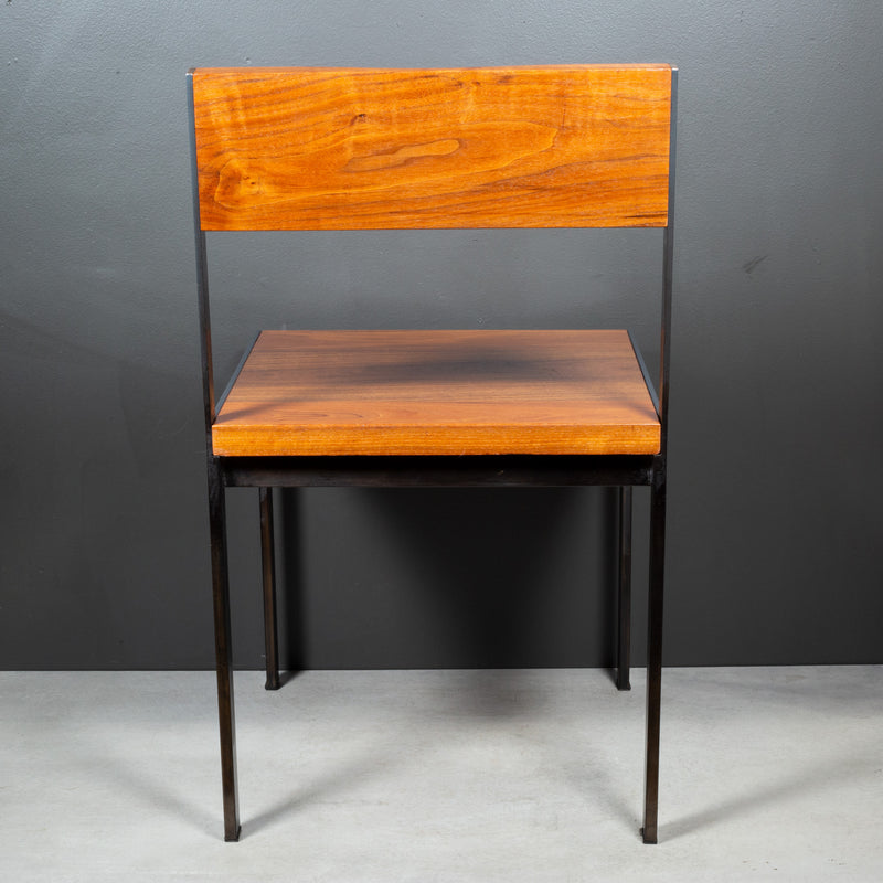 "Ohio WC1" Black Walnut and Steel Dining Chairs