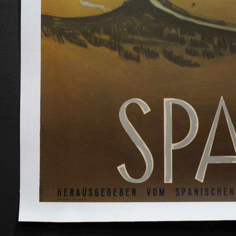 Original Restored German Travel Poster for Spain by Delpy c.1945