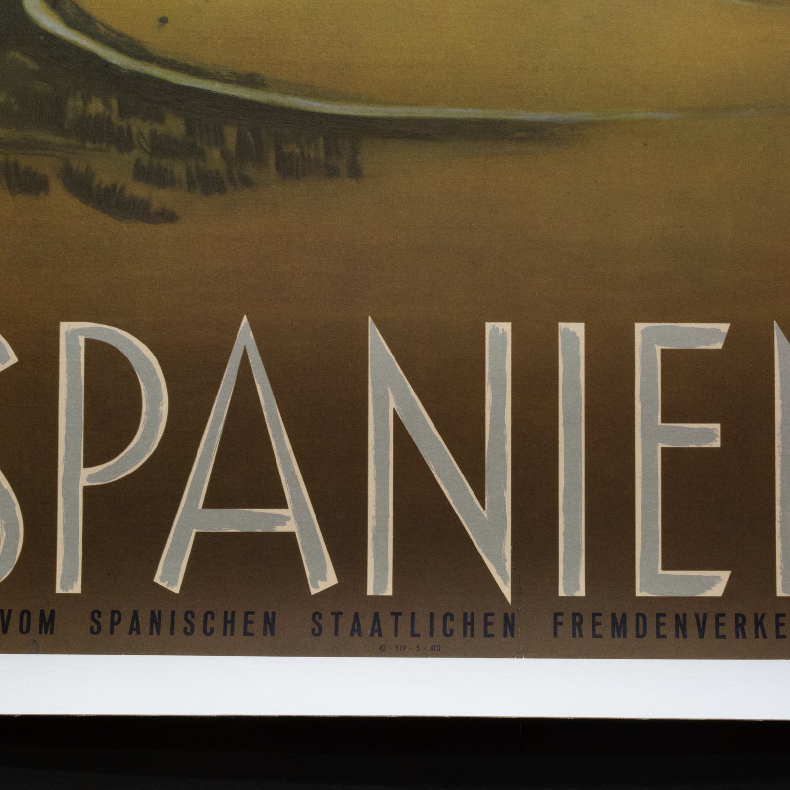 Original Restored German Travel Poster for Spain by Guy Georget c