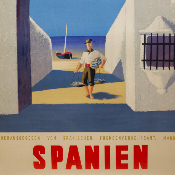 Original Restored German Travel Poster for Spain by Guy Georget c.1940