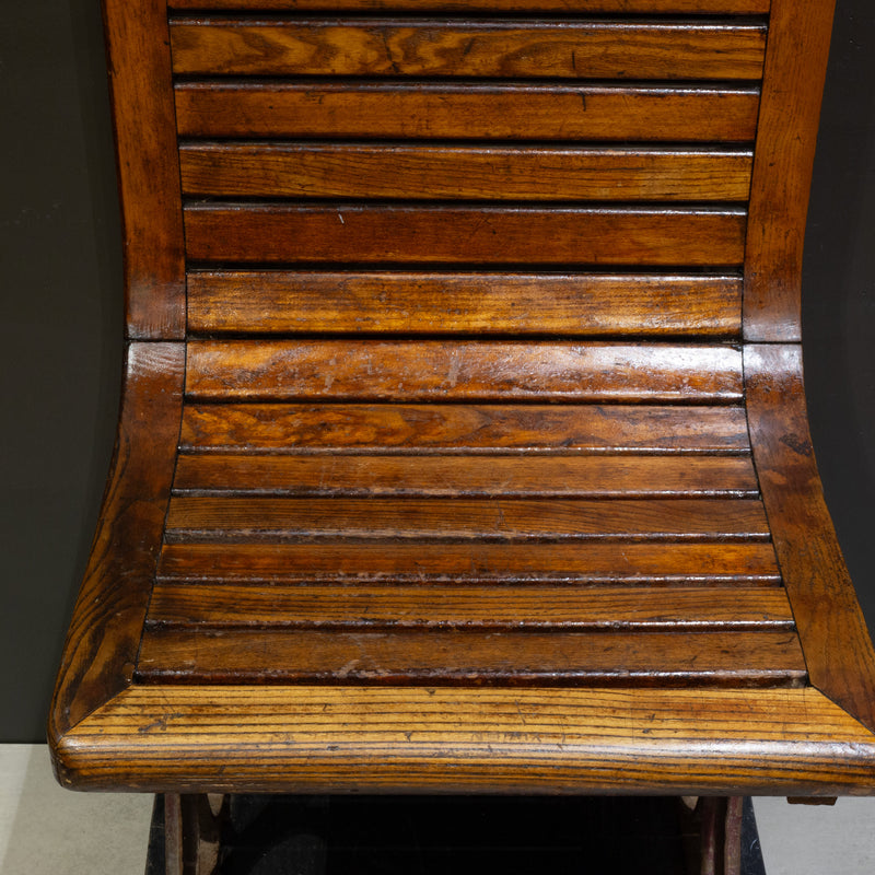 Early 20th c. Pair of Second Class Paris Metro Seats c.1908