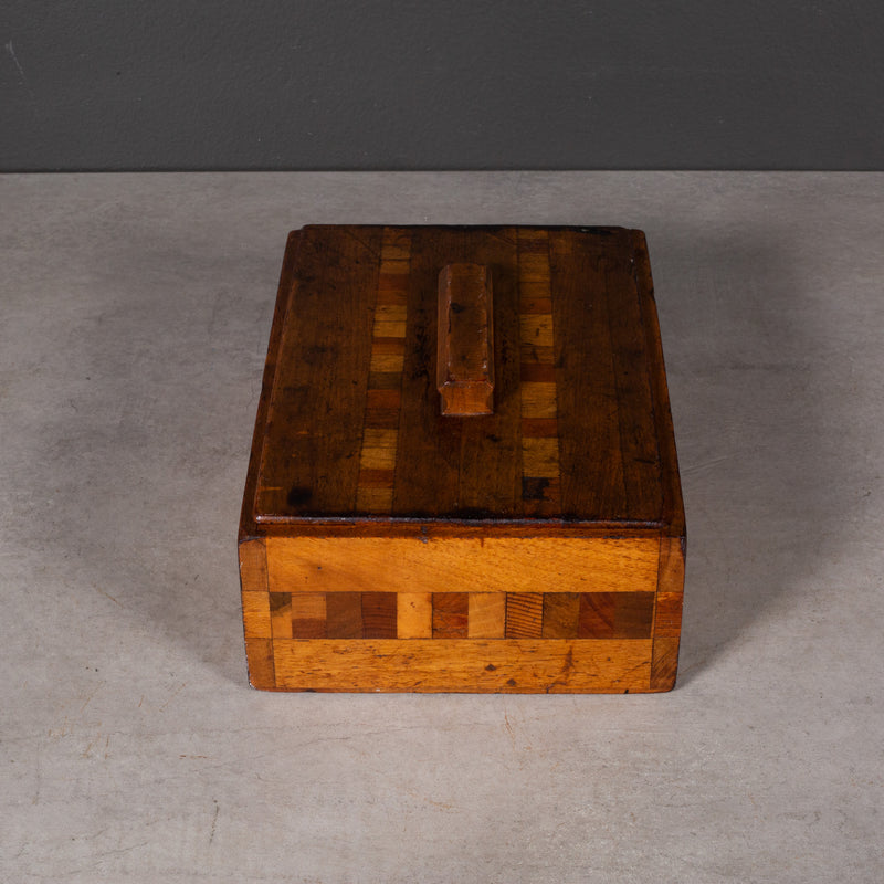 Inlay Parquetry Letter Box c.1970