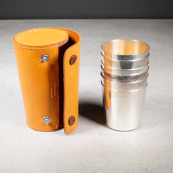 P.H. Vogel & Co. Silver Plate Hunt Cups and Case c.1950