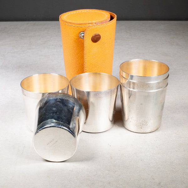 P.H. Vogel & Co. Silver Plate Hunt Cups and Case c.1950