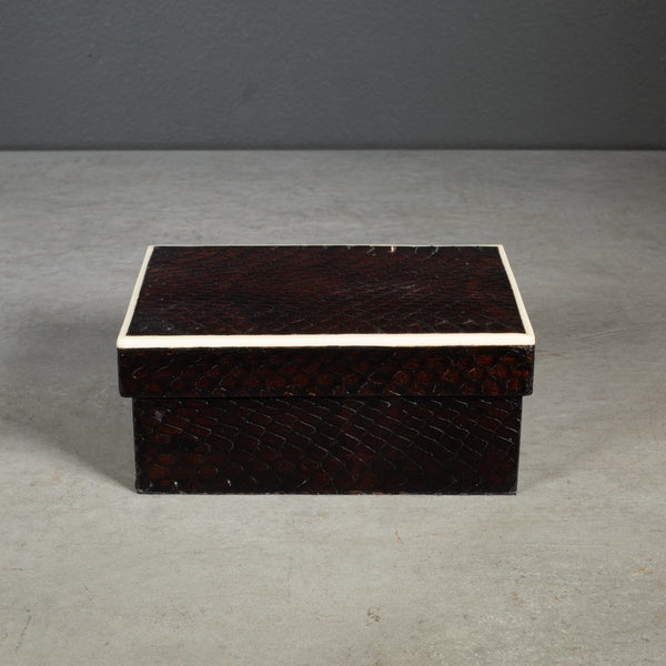 R&Y Augousti Snake Skin Decorative Box