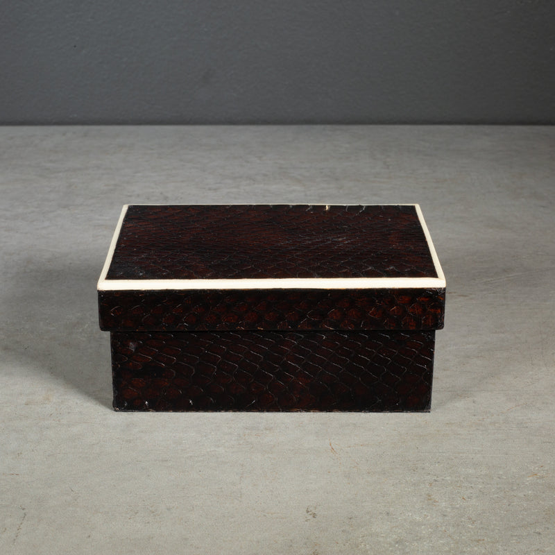 R&Y Augousti Snake Skin Decorative Box