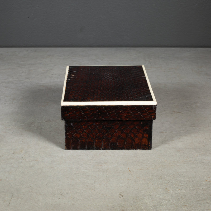 R&Y Augousti Snake Skin Decorative Box