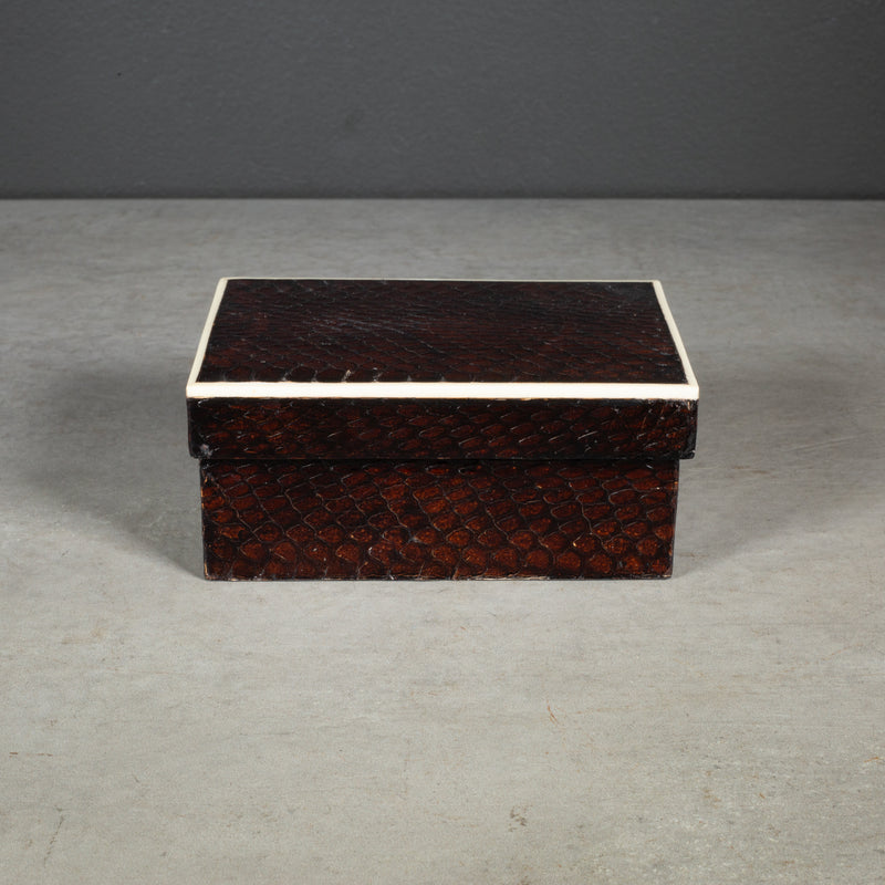 R&Y Augousti Snake Skin Decorative Box