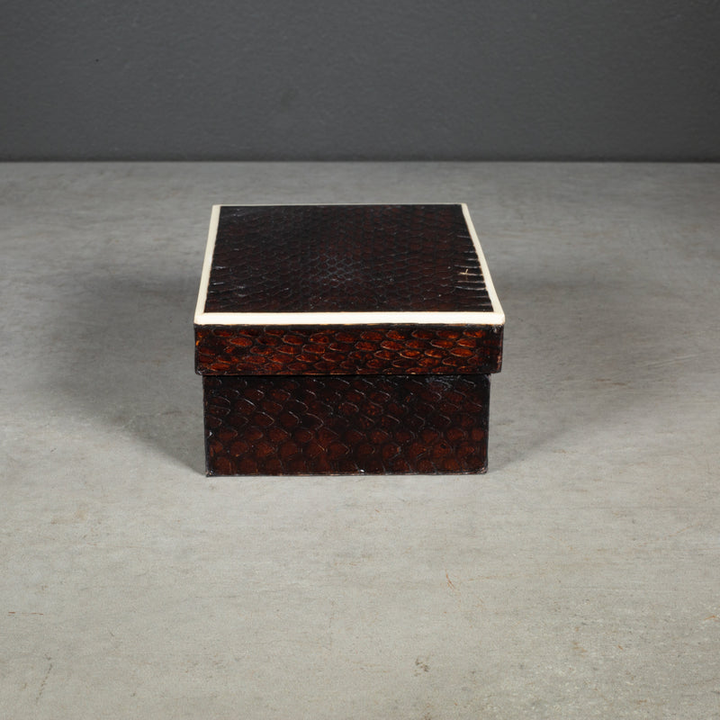 R&Y Augousti Snake Skin Decorative Box