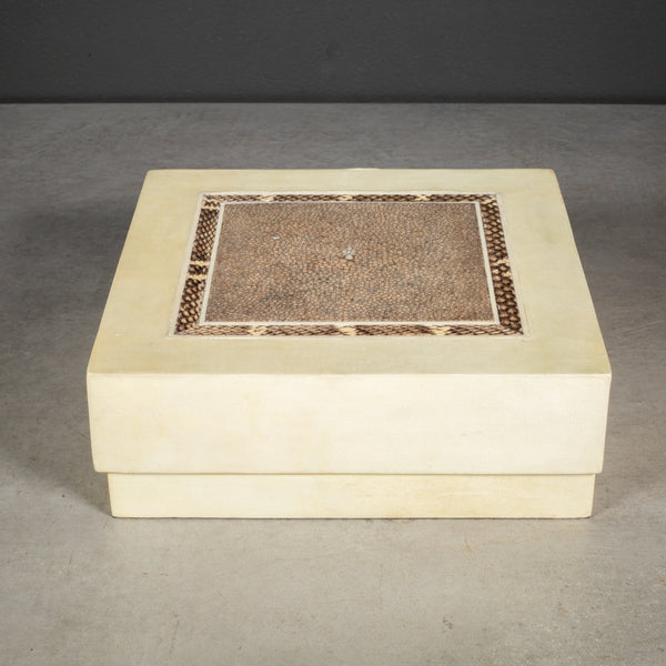 R&Y Augousti Shagreen and Snake Skin Decorative Box
