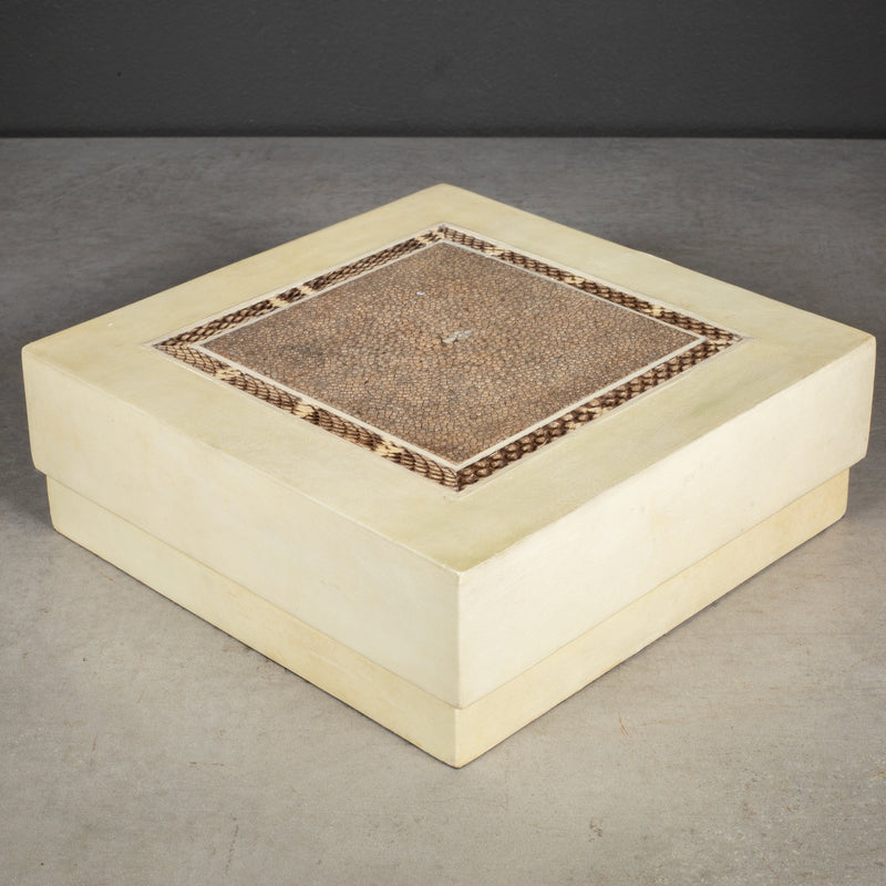 R&Y Augousti Shagreen and Snake Skin Decorative Box