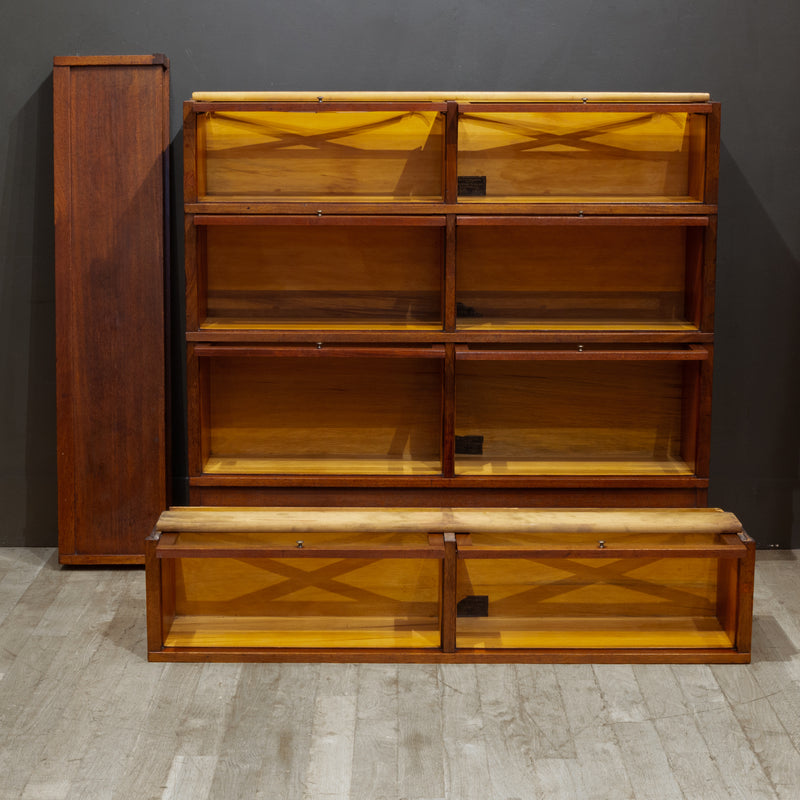 Rare Double Globe-Wernicke 4 Stack Lawyer's Bookcase c.1900-1915