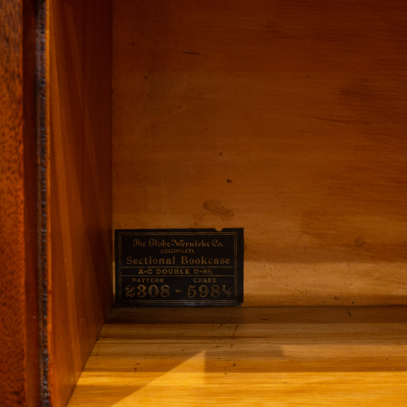 Rare Double Globe-Wernicke 4 Stack Lawyer's Bookcase c.1900-1915