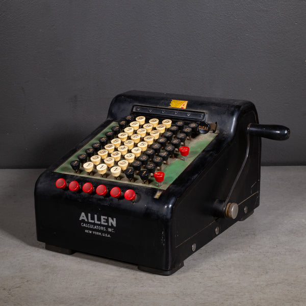 Antique R.C. Allen Figuring Machine c.1930