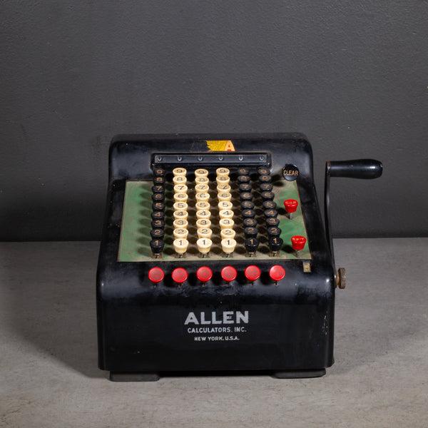 Antique R.C. Allen Figuring Machine c.1930