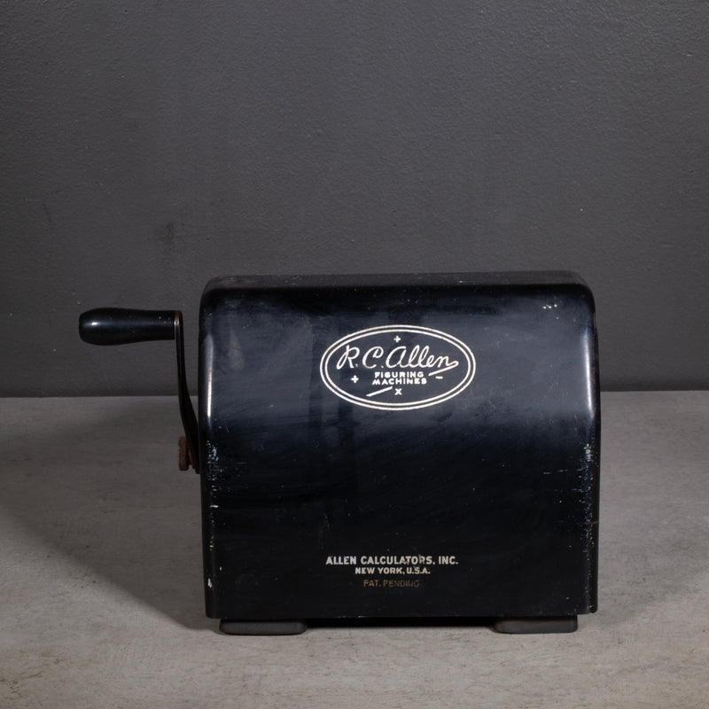 Antique R.C. Allen Figuring Machine c.1930