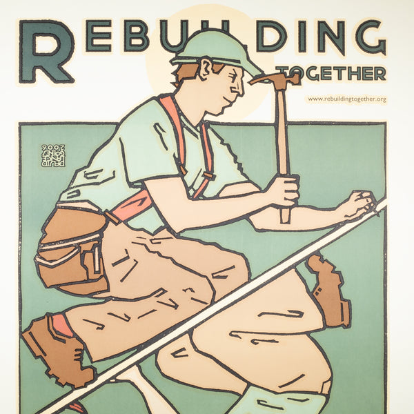 David Lance Goines, Rebuilding, Poster 2006