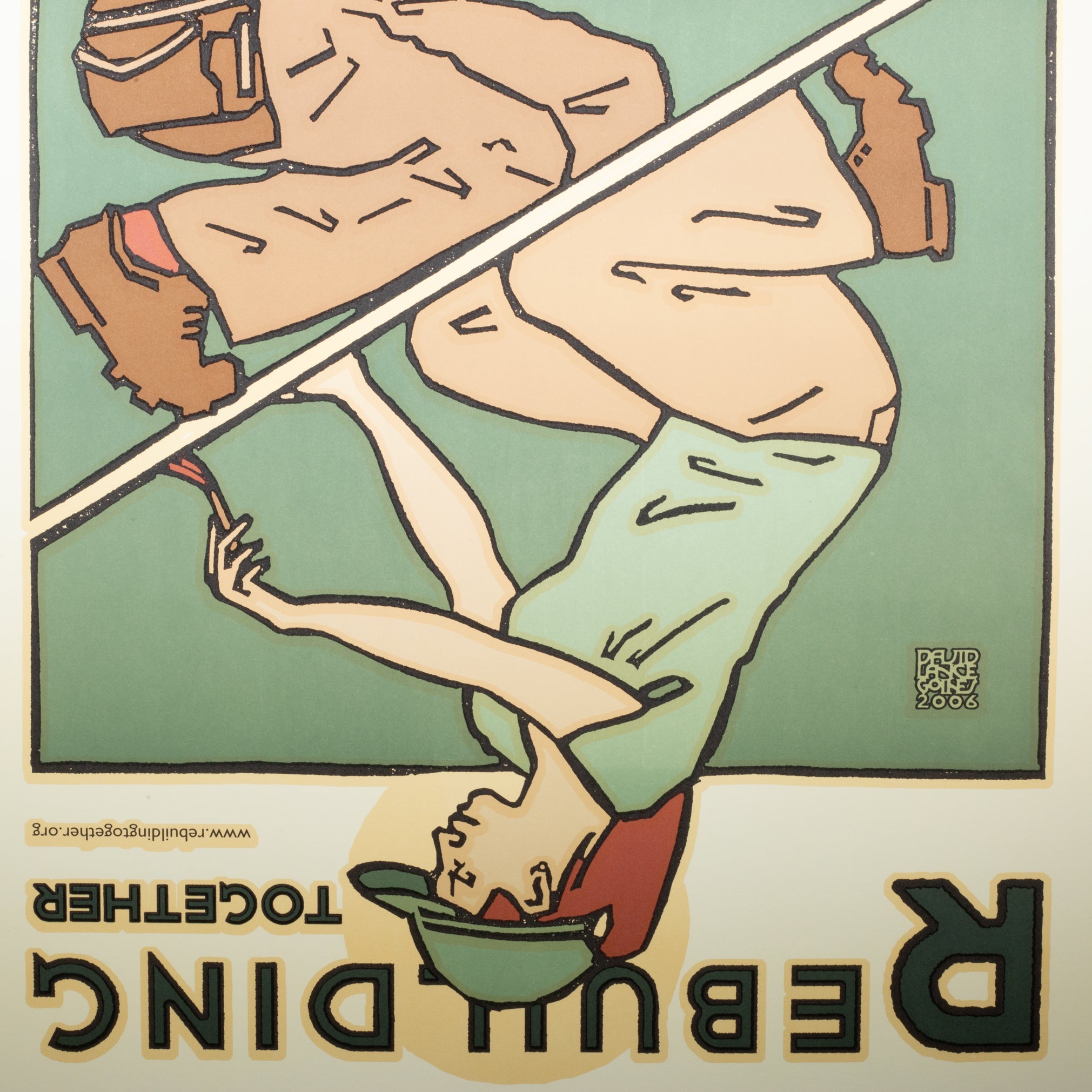 David Lance Goines, Rebuilding, Poster 2006 | S16 Home