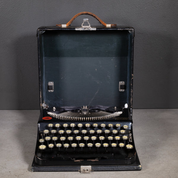 Antique Remington Portable Model No. 1 Typewriter and Case c.1920