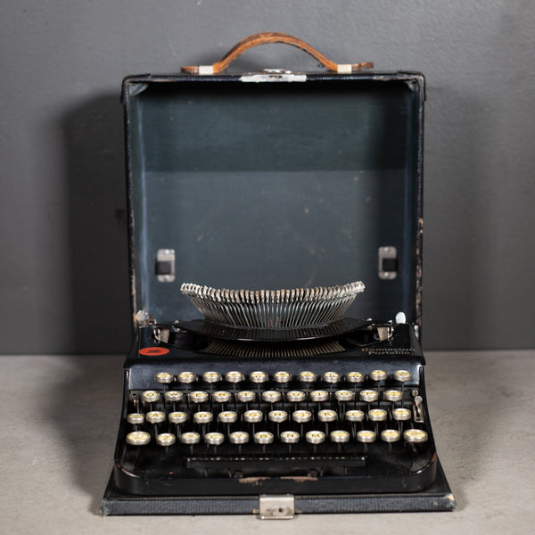 Antique Remington Portable Model No. 1 Typewriter and Case c.1920