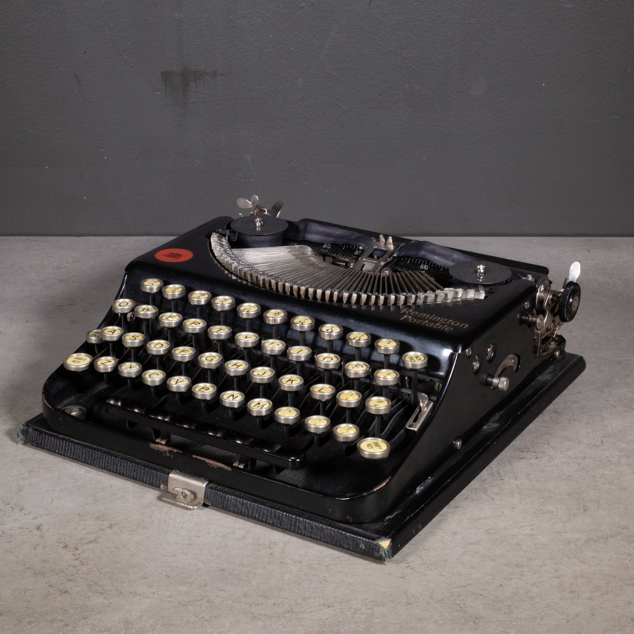 Antique Remington Portable Model No. 1 Typewriter and Case c.1920