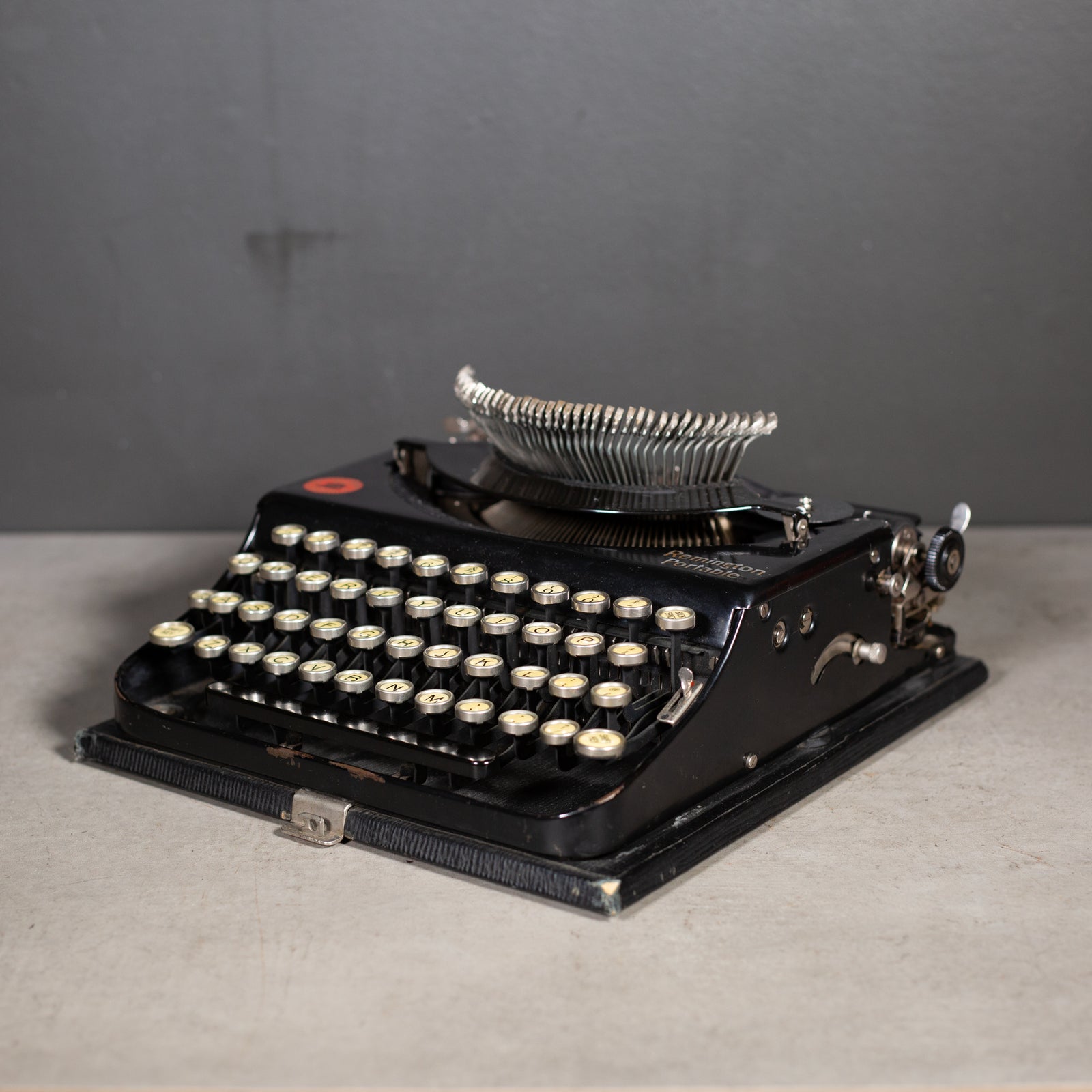 Antique Remington Portable Model No. 1 Typewriter and Case c.1920