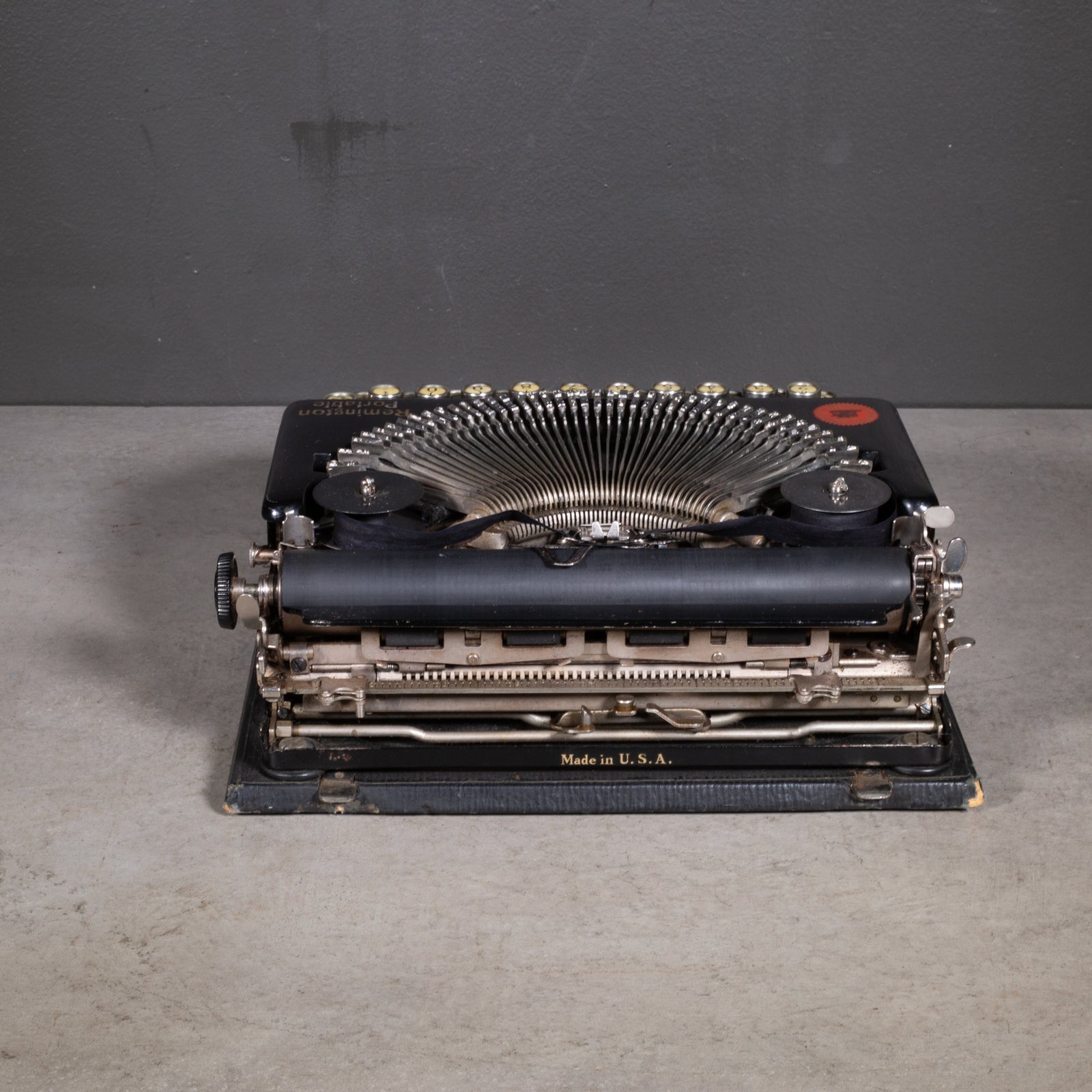 Antique Remington Portable Model No. 1 Typewriter and Case c.1920