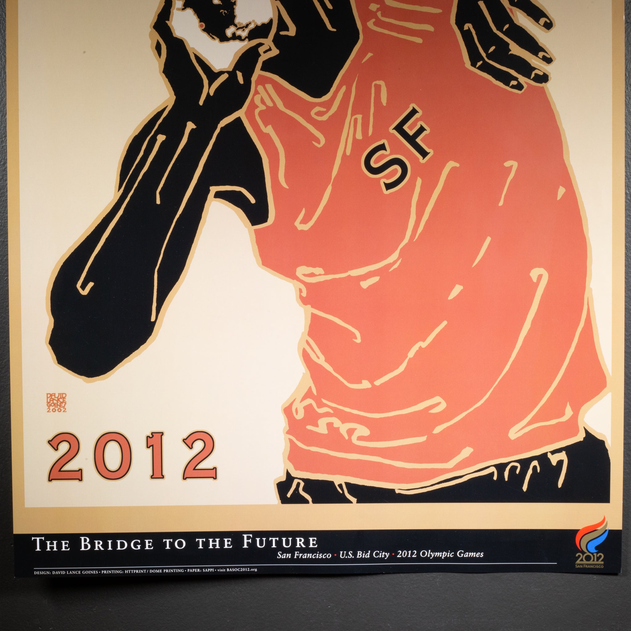 Original San Francisco Olympic Summer Games Poster, 2002 by David