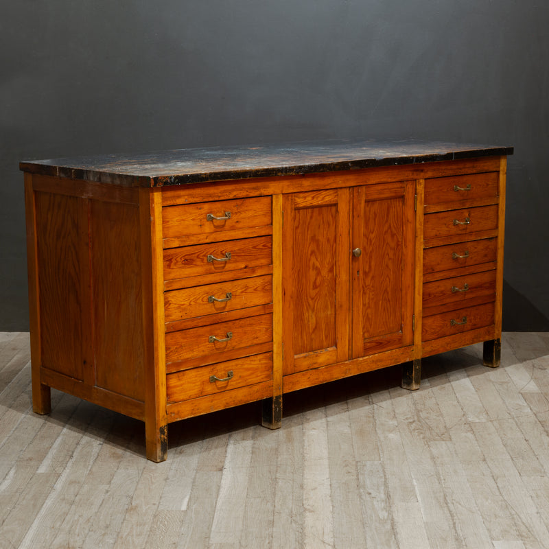 Antique Chemistry Class Industrial Cabinet c.1920-1940