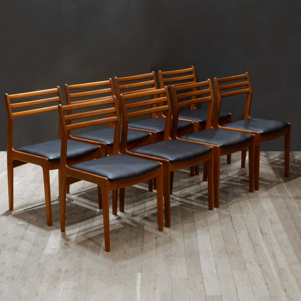 Set of Eight Mid-century Danish Teak Dining Chairs c.1960